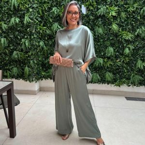 Conjunto Kimono Viscose Acetinado EZILDINHA