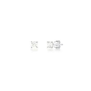 Brinco Ponto De Luz 5MM Prata 925 Moissanite