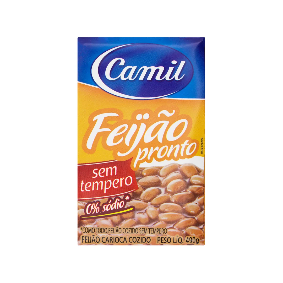 Camil Feijão Pronto Carioca Sem Tempero (490g) - Image 2