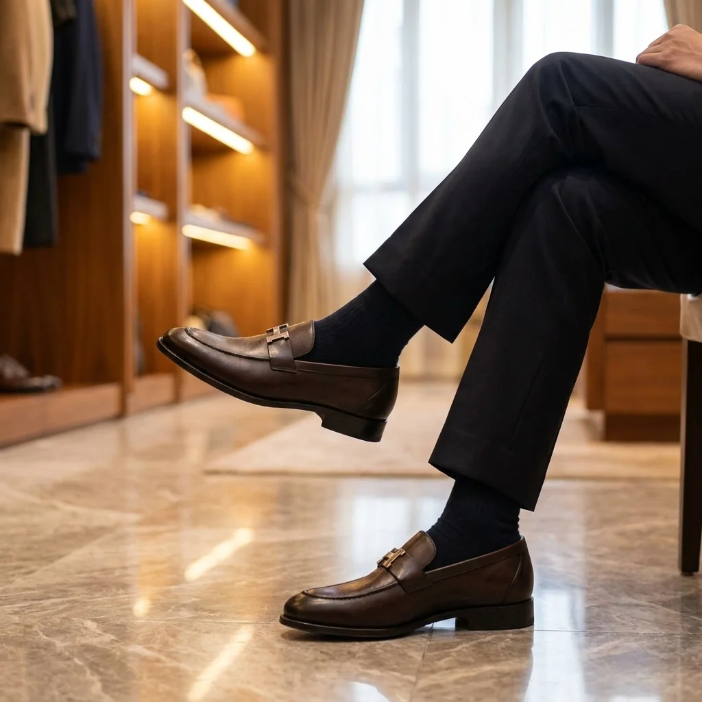 Loafer Hermes Bulle Marrom fumex - Image 3