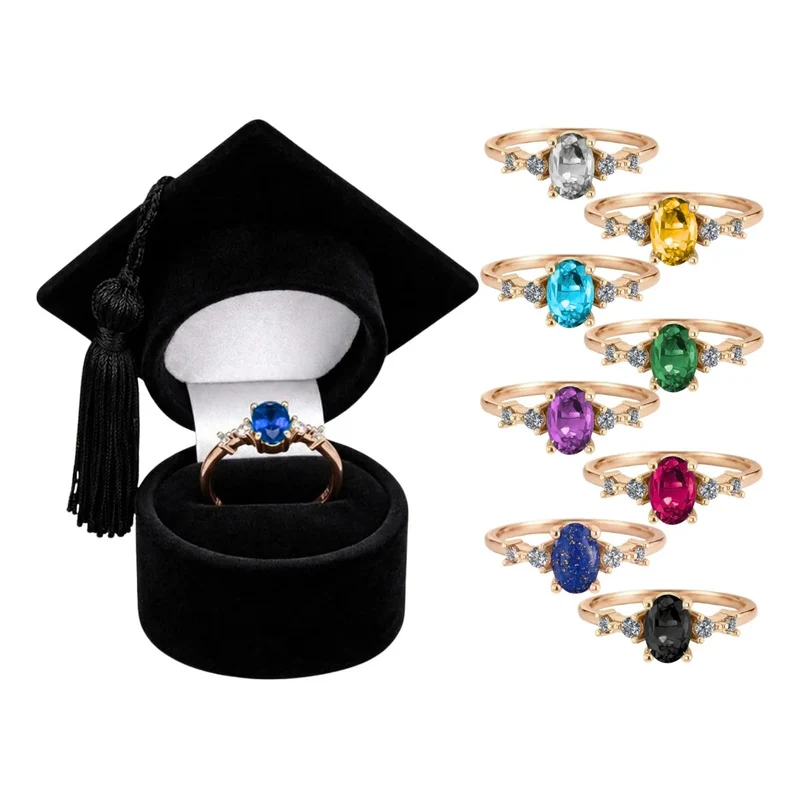 Anel Formatura Diversas Areas Prata 925 Dourada 18k + Capelo Safira 20-21