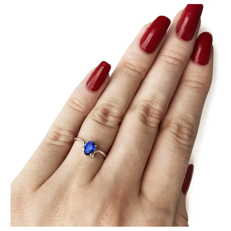 Anel Roma Safira Pura Prata 925 - Exclusivo - Image 7