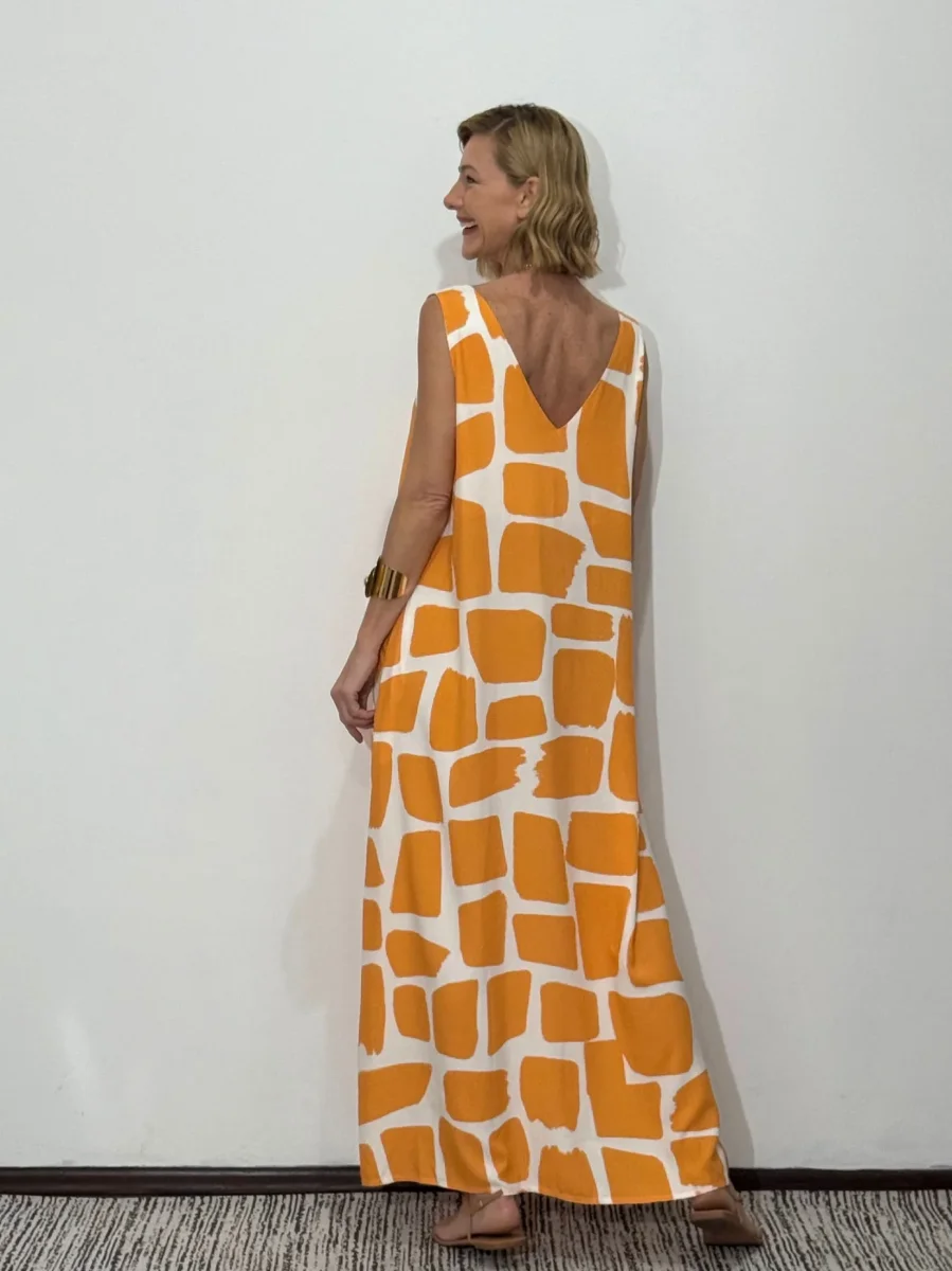 Vestido Stones Laranja Ezildinha - Image 3