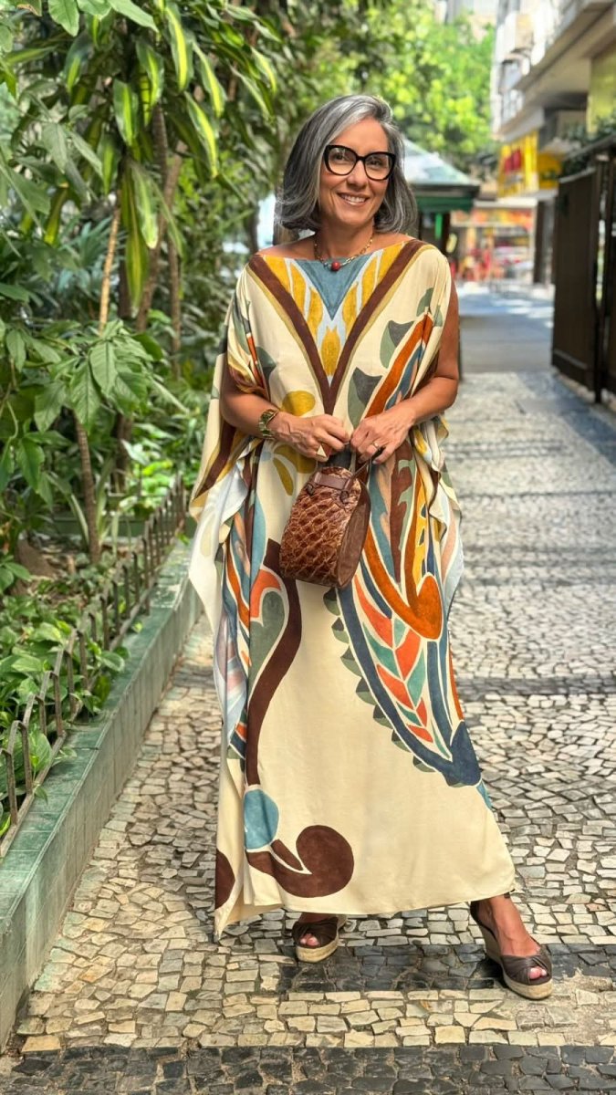 Vestido Kaftan Savannah EZILDINHA