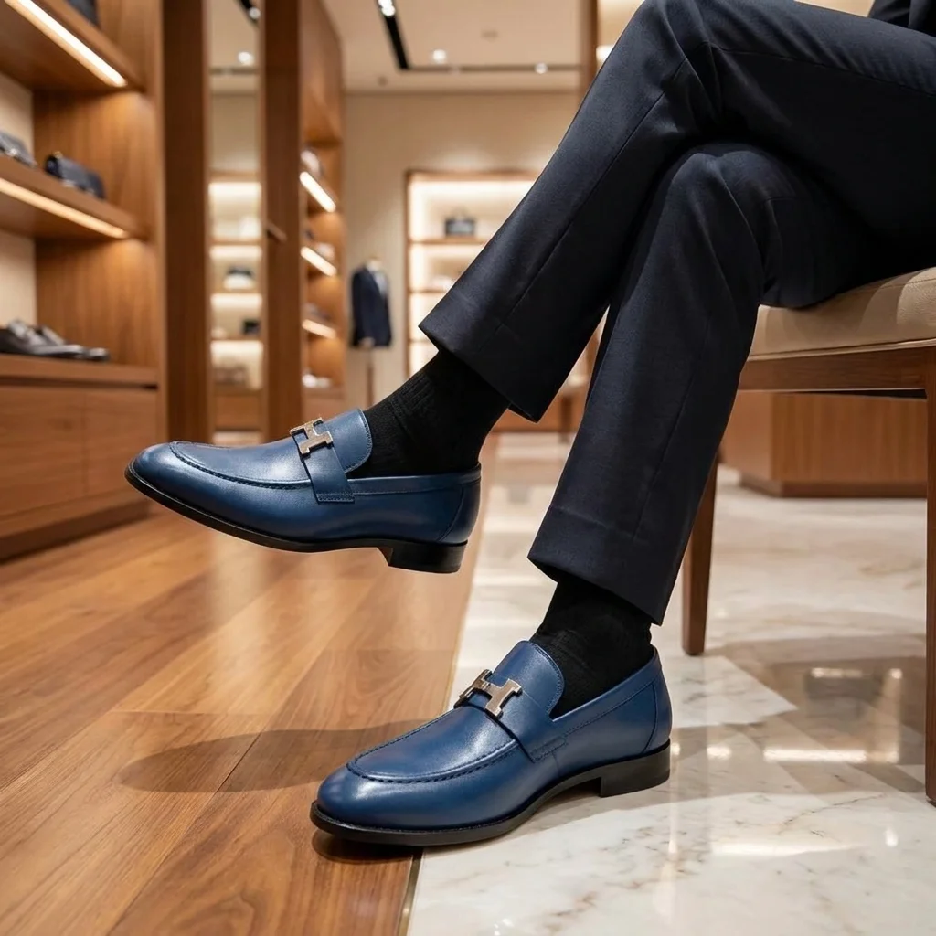Loafer Hermes Ventura Navy - Image 3