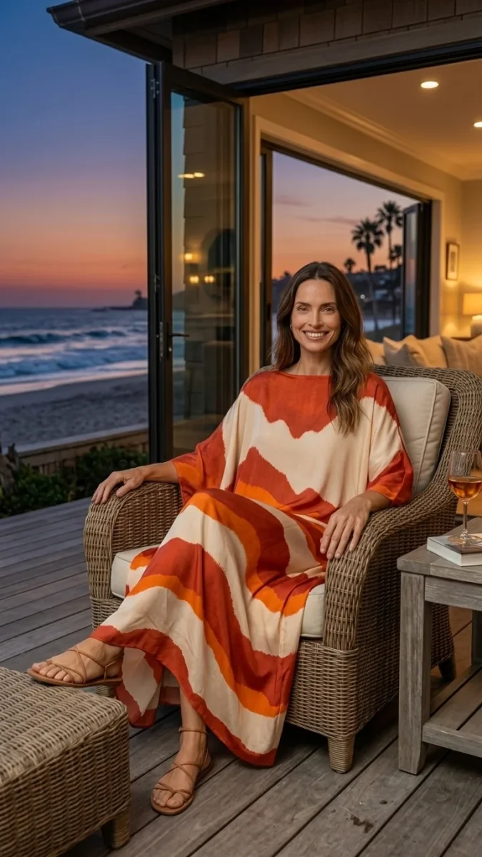 Vestido Kaftan Santorini Sunset - Image 3