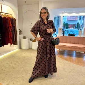 Vestido Chemisier Poá EZILDINHA
