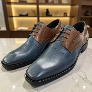 Sapato Social Zegna Imperialeno Navy Moss