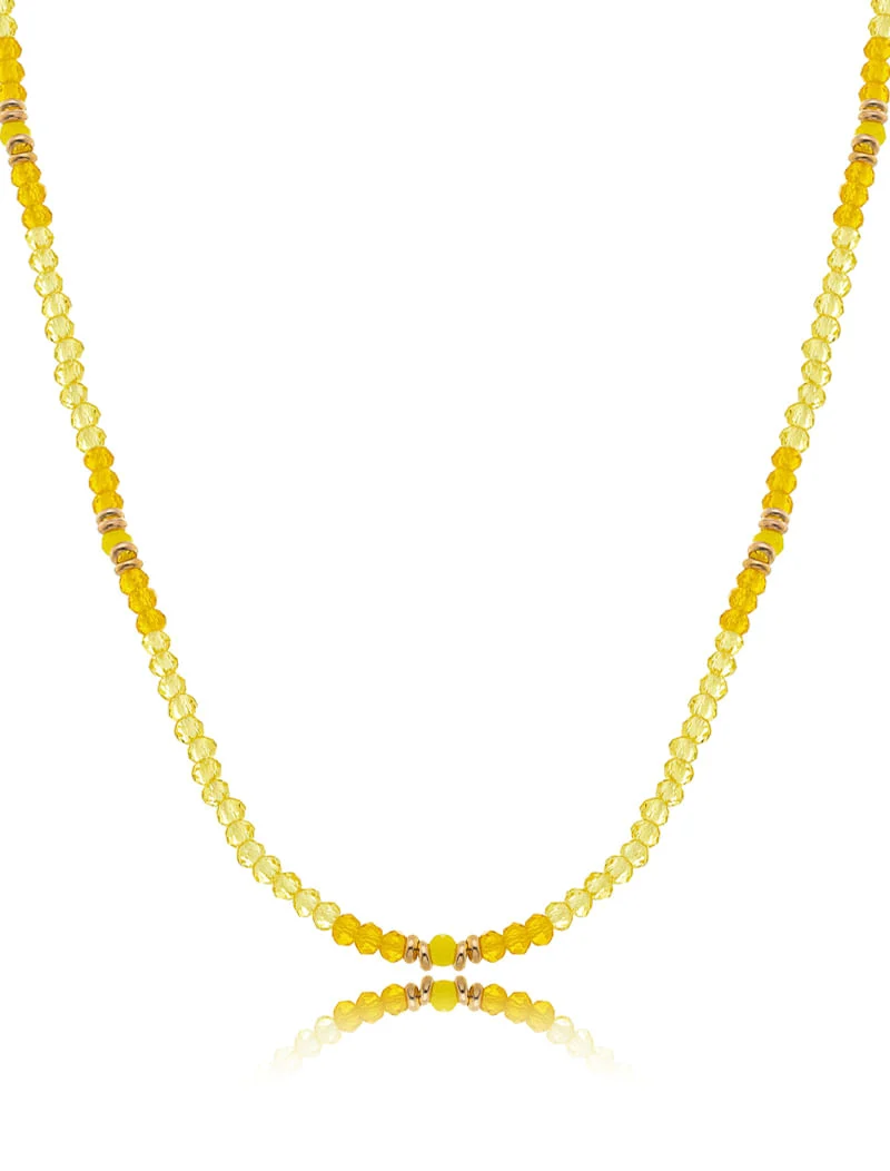Colar Luz Choker Delicado Volta Jade Banho Ouro 18K - Image 2