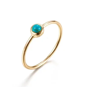 Anillo Turquesa Plata de Ley 925