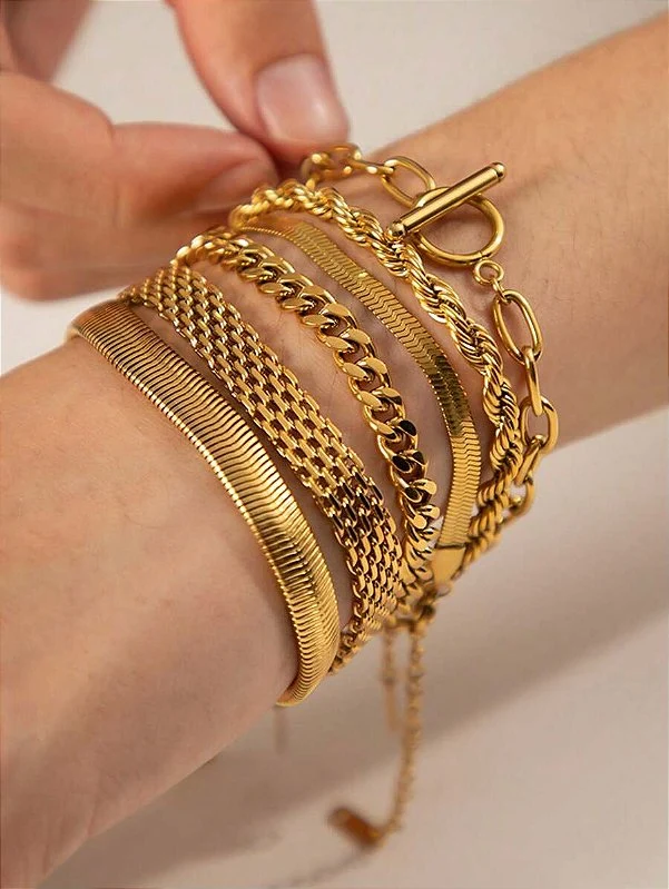 Pulseira Snake Banhada a Ouro 18k - Image 4