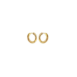 Brinco Argolinha Lisa PP (0,8cm) Banhado a Ouro 18k