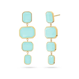 Pendientes Largos con Cristales