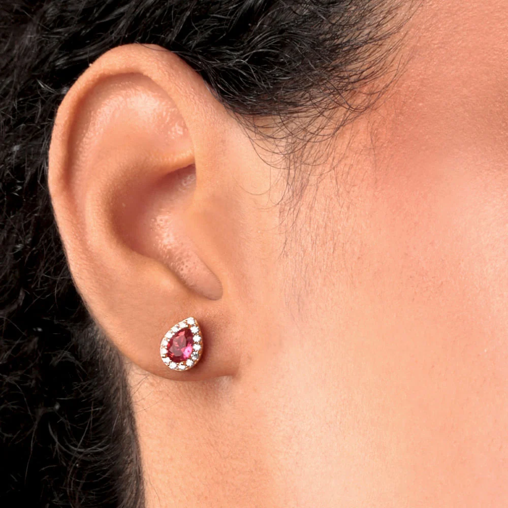Conjunto Gota Cravejada Banho Ouro 18k Zircônia - Image 6