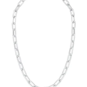 Colar Cartier Gomos Vazados Lisos Banho Ródio