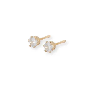Brinco Segundo Furo Banho Ouro 18K Zircônia