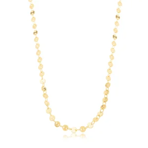 Colar Choker Plaquinhas Banho Ouro 18K