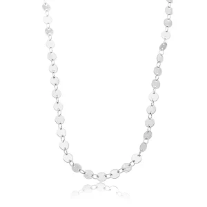 Colar Choker Plaquinhas Banho Platina