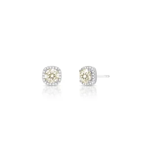 Brinco Delicado 6.5MM Prata 925 Moissanite
