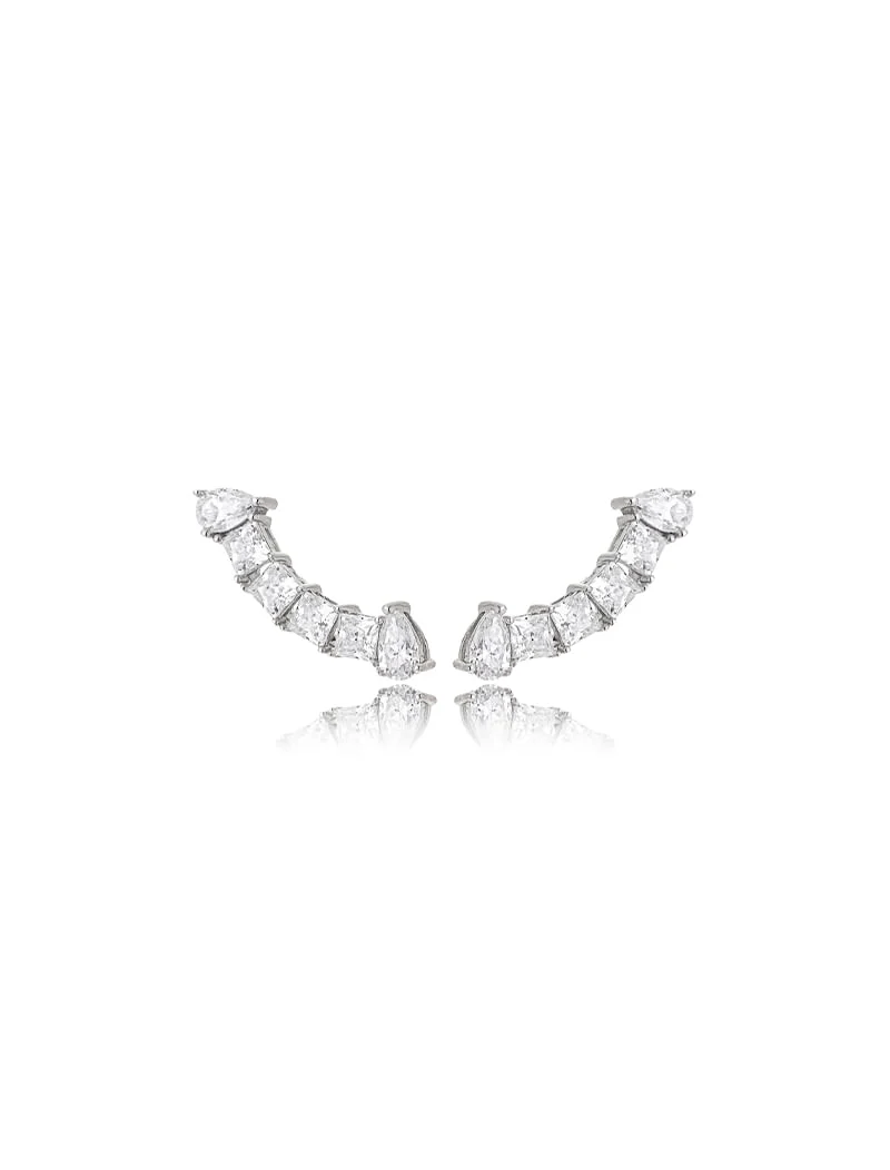 Brinco Earcuff 3mm Prata 925 Moissanite - Image 2