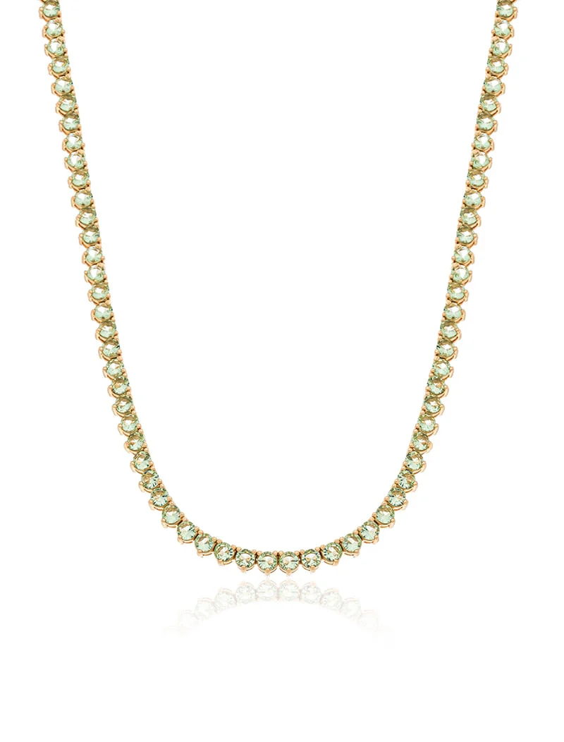 Colar Riviera Fina Banho Ouro 18k Zircônia - Image 2
