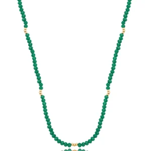 Colar Choker Cristais Pequenos Banho Ouro 18K