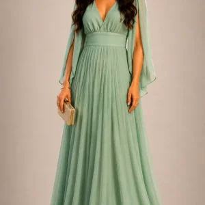 Vestido de Festa Plissado